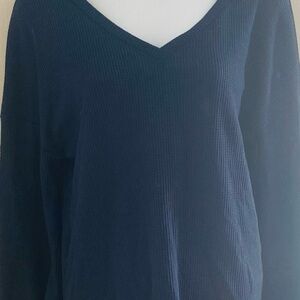 SHEIN Elegant Navy Top